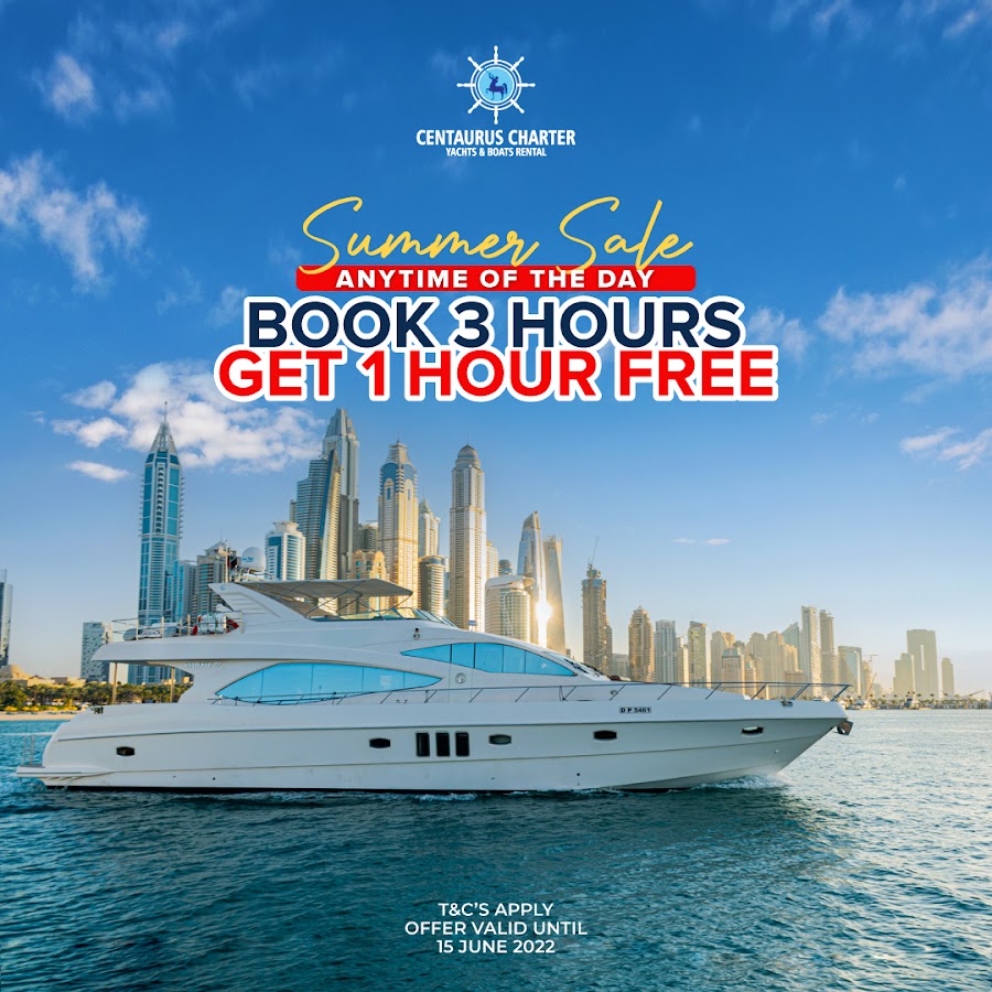 Centaurus Charter: Luxury Yacht Booking Dubai Marina