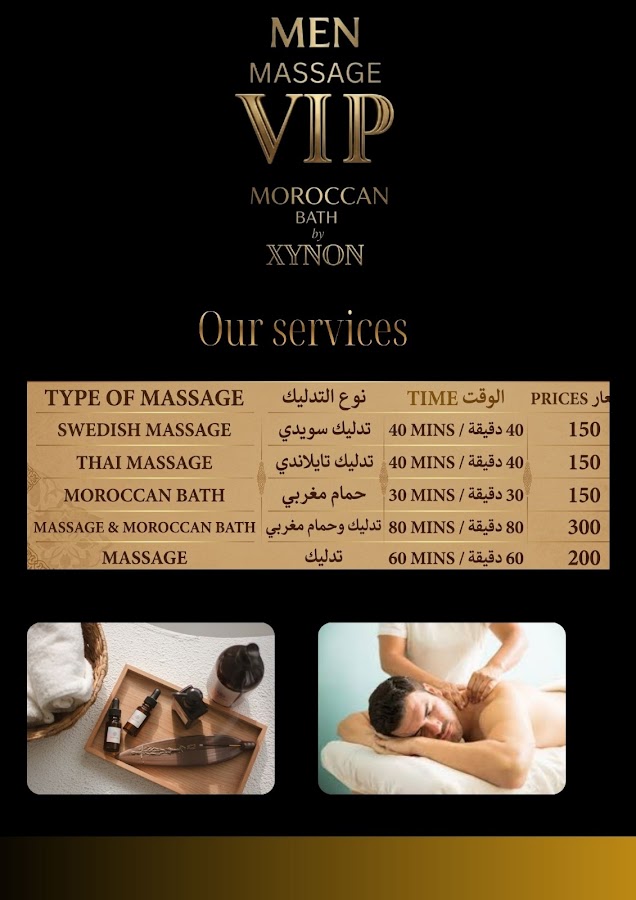 men massage vip and morocan bath by xynon